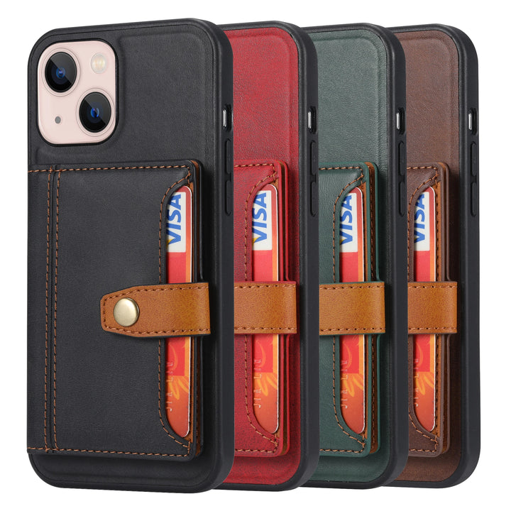 Leather Wallet Case for iPhone Card Holder